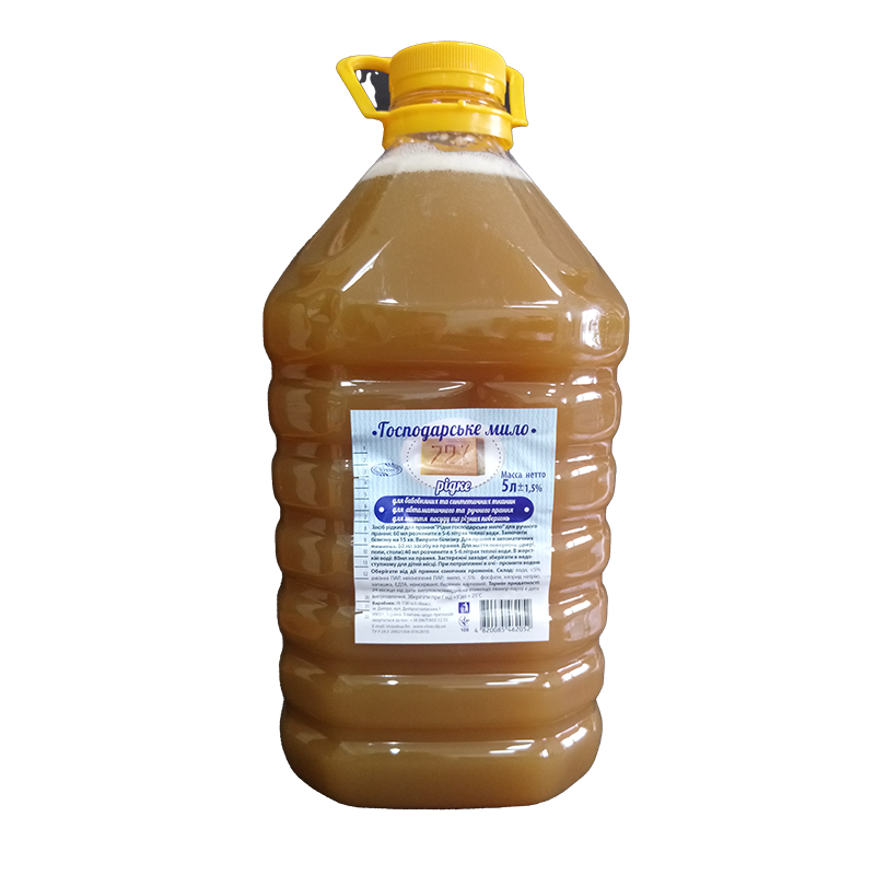 Мило рідке ВІВАС, господарське 72%, 5 л